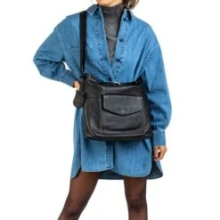 Burkely Just Jackie Crossover Hobo Black -Stijlvolle Tassen 1000028.84.10 5