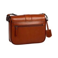 Burkely Modest Meghan Crossbody Satchel Cognac -Stijlvolle Tassen 1000268.43.24 4