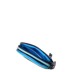 Mywalit Small Leather Double Zip Purse Portemonnee Denim -Stijlvolle Tassen 1265 130 3