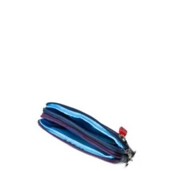 Mywalit Small Leather Double Zip Purse Portemonnee Black/ Pace -Stijlvolle Tassen 1265 4 3wdga5m4af5mjk