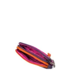 Mywalit Small Leather Double Zip Purse Portemonnee Sangria Multi -Stijlvolle Tassen 1265 75 3