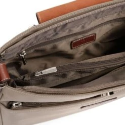 Hexagona Pop Schoudertas Recht S Taupe -Stijlvolle Tassen 173506 3400 2