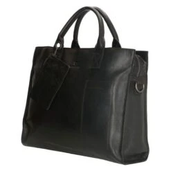 Micmacbags Golden Gate Laptop Schoudertas 15.6" Black -Stijlvolle Tassen 17353 001 zwart mmb 2d 0003