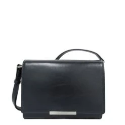 Claudio Ferrici Classico Fold-Over Schoudertas Navy