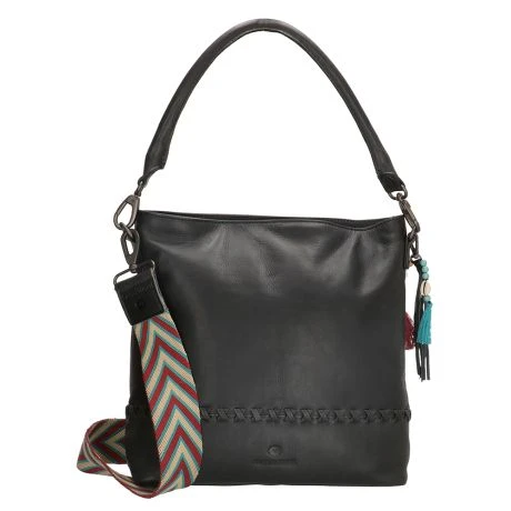 Micmacbags Friendship Hoge Schoudertas Zwart 2 Micmacbags Friendship Hoge Schoudertas Zwart - Afbeelding 2