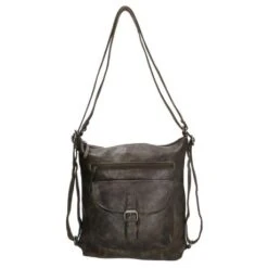 Hide & Stitches Paint Rock Schouder/ Rugtas 20075 Olijfgroen