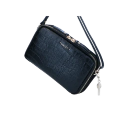 LouLou Essentiels Classy Croc Pouch Black -Stijlvolle Tassen 22pouch149lg.001 001 2