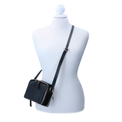 LouLou Essentiels Classy Croc Pouch Black -Stijlvolle Tassen 22pouch149lg.001 001 3