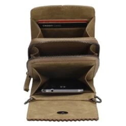 Zebra Natural Bag Noé Telefoontasje Olijfgroen -Stijlvolle Tassen 231010029 8