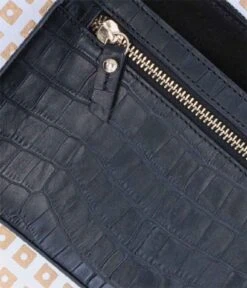 LouLou Essentiels Classy Croc 25 Crossbody Black -Stijlvolle Tassen 25crossbody149lg 001 001 1 600