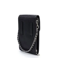 MOSZ Telefoontasje Quilted Black Brushed Silver -Stijlvolle Tassen 2 48