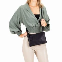 Burkely Antique Avery Crossover Schoudertas L Black -Stijlvolle Tassen 8005432.56.10 5