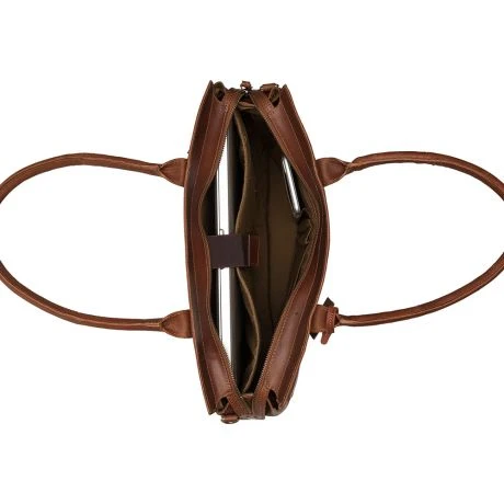 Burkely Vintage Doris Laptoptas 15.6" Schoudertas Cognac 4 Burkely Vintage Doris Laptoptas 15.6" Schoudertas Cognac - Afbeelding 4