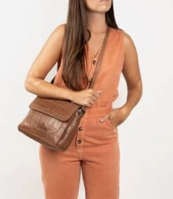 Cowboysbag Big Croco Citybag Rigby Fawn -Stijlvolle Tassen citybag rigby3357 000521 fawn 5