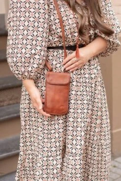 Bear Design Elske Telefoontasje Cognac -Stijlvolle Tassen cl41579c1