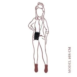 MOSZ Telefoontasje Nature Vintage Cognac Brushed Silver -Stijlvolle Tassen croco black 1 1 1