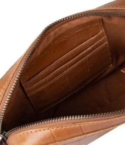 Cowboysbag Big Croco Crossbody Timber Fawn -Stijlvolle Tassen crossbody timber3360 000521 fawn 4