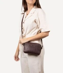 Cowboysbag Big Croco Crossbody Timber Hickory -Stijlvolle Tassen crossbody timber3360 000555 hickory 5