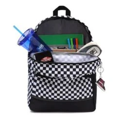 Vans Construct Skool Rugzak Black / White Check -Stijlvolle Tassen download 1 2