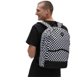 Vans Construct Skool Rugzak Black / White Check -Stijlvolle Tassen download 4 2