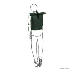 Daniel Ray Highlands Rolltop Rugtas M Waterproof 15" Donker Groen -Stijlvolle Tassen drs25.1086.03 dk green 3