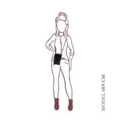 MOSZ Telefoontasje Quilted Black Light Gold -Stijlvolle Tassen formaat 1