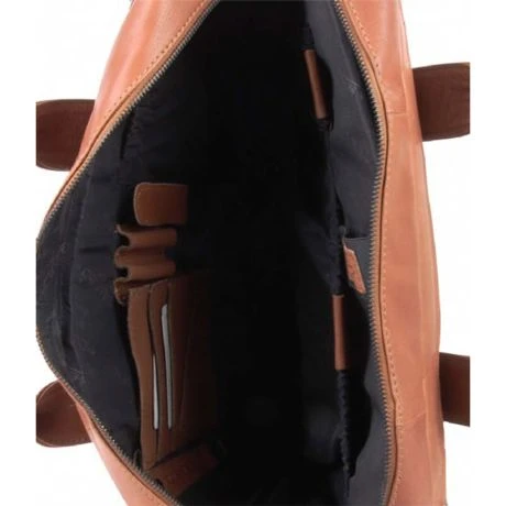 Plevier Gherkin Schoudertas Laptop 15.6" Cognac 5 Plevier Gherkin Schoudertas Laptop 15.6" Cognac - Afbeelding 5