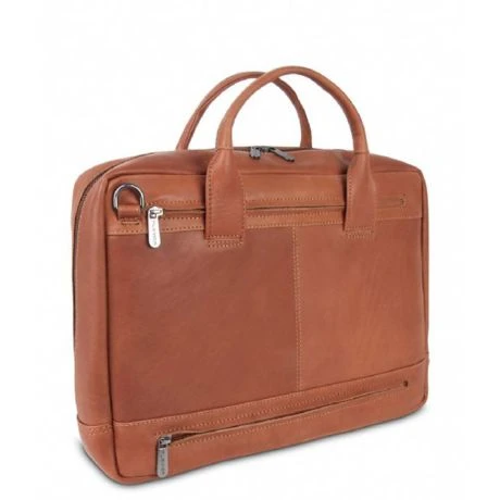 Plevier Gherkin Schoudertas Laptop 15.6" Cognac 3 Plevier Gherkin Schoudertas Laptop 15.6" Cognac - Afbeelding 3