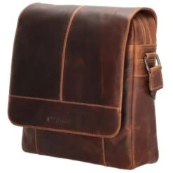 Stijlvolle Tassen -Stijlvolle Tassen hide stitches japura messenger bag 20825 cognac 1