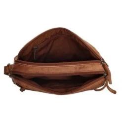 Hide & Stitches Paint Rock Schoudertas 20408 Cognac -Stijlvolle Tassen hide stitches paint rock schoudertas 20408 cognac 4