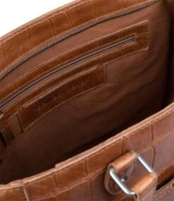 Cowboysbag Big Croco Handbag Midvale Fawn -Stijlvolle Tassen hnadbag midvale3359 000521 fawn 4