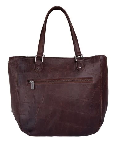 Cowboysbag Big Croco Handbag Midvale Hickory 3 Cowboysbag Big Croco Handbag Midvale Hickory - Afbeelding 3