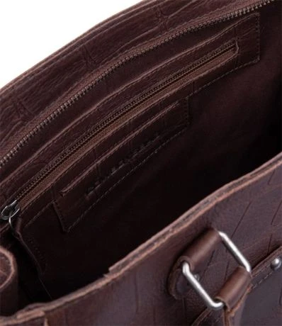 Cowboysbag Big Croco Handbag Midvale Hickory 4 Cowboysbag Big Croco Handbag Midvale Hickory - Afbeelding 4