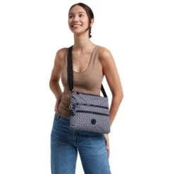 Kipling Alvar Schoudertas Blackish Tile 9 Kipling Alvar Schoudertas Blackish Tile -Stijlvolle Tassen kpki3066y73 9