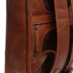 Chesterfield Detroit Leren Rugzak Cognac -Stijlvolle Tassen leren rugzak cognac detroit 5