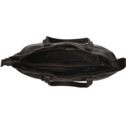 Chesterfield Kansas Schoudertas 14" Brown -Stijlvolle Tassen leren shopper bruin kansas 1