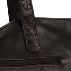 Chesterfield Kansas Schoudertas 14" Brown -Stijlvolle Tassen leren shopper bruin kansas 3