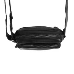 Chesterfield Hamilton Phonebag Schoudertas Black -Stijlvolle Tassen leren telefoontasje zwart hamilton 6