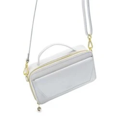 MOSZ Naomi Crossbody Off White Shiny Light Gold -Stijlvolle Tassen naomi crossbag quilted white achterkant