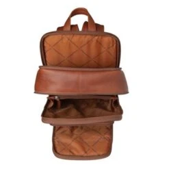 Chesterfield Detroit Leren Rugzak Cognac -Stijlvolle Tassen open detroit