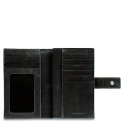 Piquadro Blue Square Women Wallet Black -Stijlvolle Tassen pd1353b2r n 1