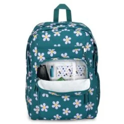 JanSport Big Student Backpack 15" Precious Petals -Stijlvolle Tassen petals voorvak