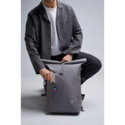 GOT BAG RollTop Backpack 15" Stone -Stijlvolle Tassen rolltop stone mood 02
