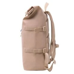 GOT BAG RollTop Backpack 15" Sand -Stijlvolle Tassen rolltop warmsand side 01
