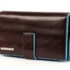 Piquadro Blue Square Women Wallet Mahogany