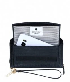 LouLou Essentiels SLB Lazy Lizard RFID Wallet Black -Stijlvolle Tassen slb163dg 001 001 3 600