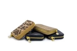 MOSZ Portemonnee Sophie Jungle Black Shiny Light Gold -Stijlvolle Tassen stapel wallets2 2