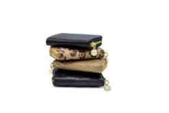 MOSZ Portemonnee Sophie Jungle Black Shiny Light Gold -Stijlvolle Tassen stapel wallets 2