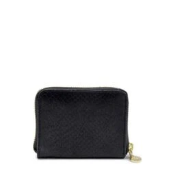 MOSZ Portemonnee Sophie Jungle Black Shiny Light Gold -Stijlvolle Tassen wallet jungle black achterkant
