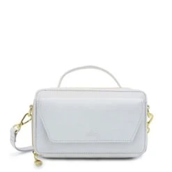 MOSZ Naomi Crossbody Off White Shiny Light Gold